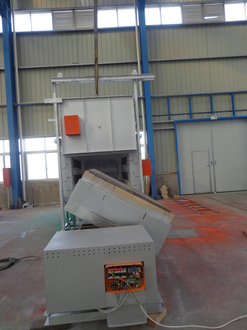 臺(tái)車式高錳鋼淬火電阻爐